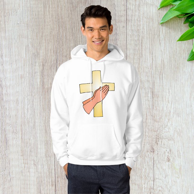 Hands At Cross Mens Hoodie (Creator Uploaded)