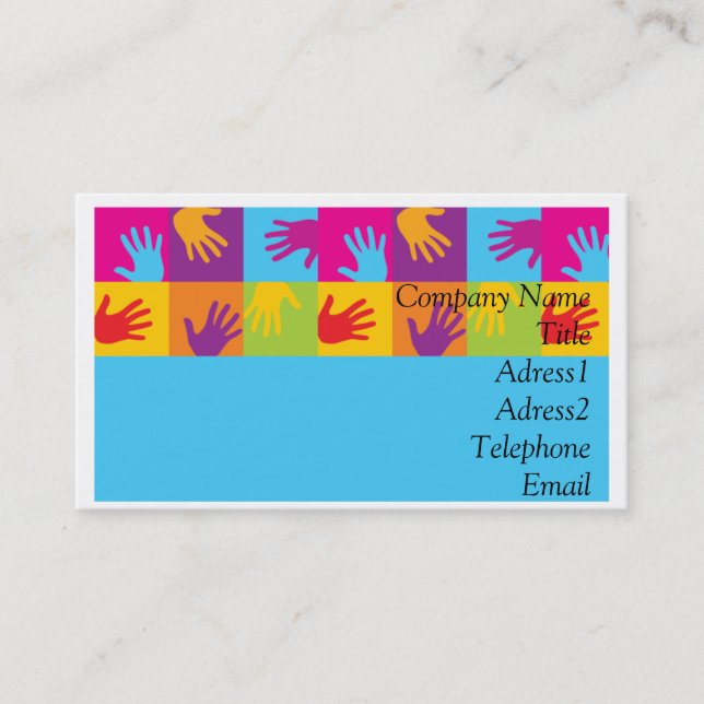 Hands Business Cards (Front)