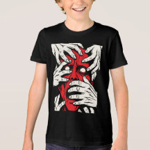 Hands Covering Face Horror Red Demon Art