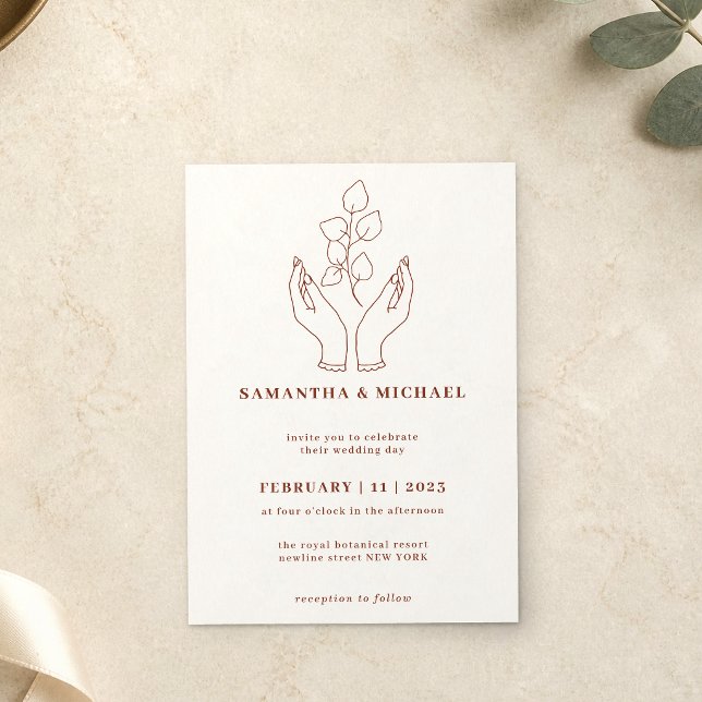 Hands Flower Praying Invitation (Creator Uploaded)
