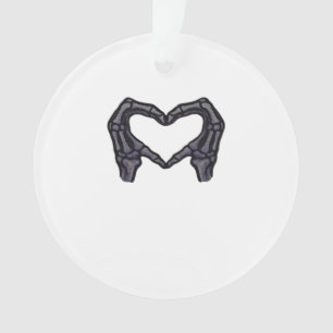 Hands Forming Skeleton Heart Hands Minimal Touch Ornament