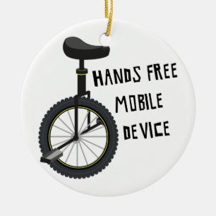 Hands Free Mobile Device Ceramic Tree Decoration