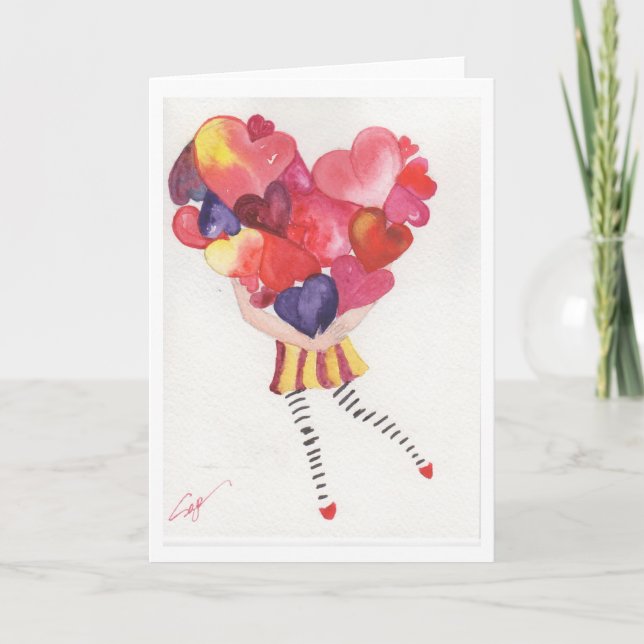 Hands full of love holiday card (Front)