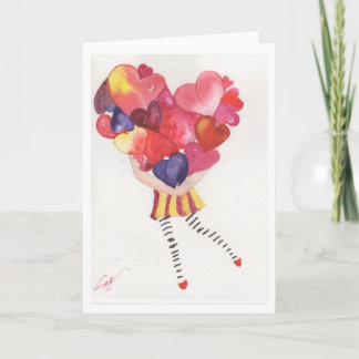 Hands full of love holiday card