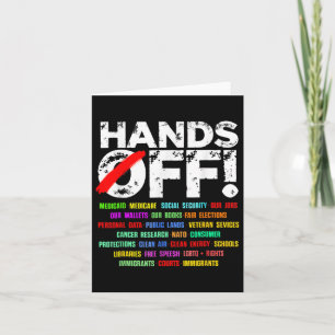 Hands Funny Off Protest Social Security Card