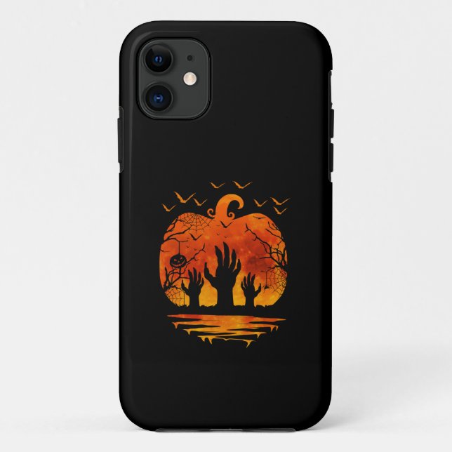 HANDS HALLOWEEN COSTUME PUMPKIN FALL SEASON Case-Mate iPhone CASE (Back)