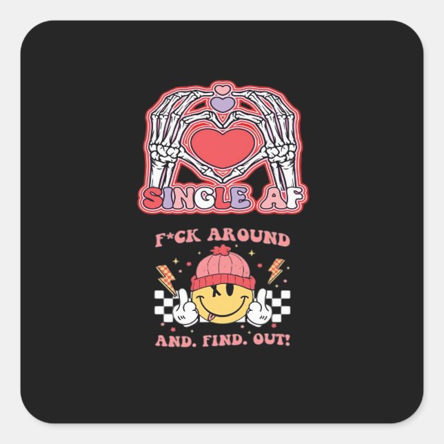 Hands Halloween Funny – Grabby Ghoul Square Sticker (Front)