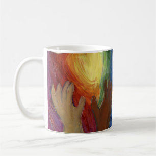 Hands & Heart Diversity Hearts Love Coffee Mugs