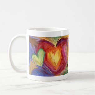 Hands & Heart Diversity Love Art Custom Coffee Mug