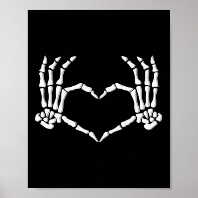 Hands Heart Halloween Costume Men Women Girls  Poster (Front)