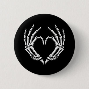 Hands Heart Sign Retro Halloween Costume Women Gir 6 Cm Round Badge