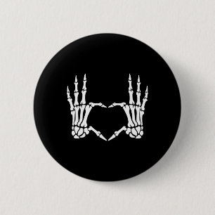 Hands Heart Sign Retro Halloween Costume Women Gir 6 Cm Round Badge