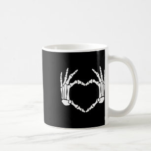 Hands Heart Sign Retro Halloween Costume Women Gir Coffee Mug