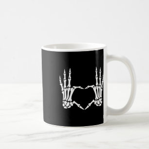 Hands Heart Sign Retro Halloween Costume Women Gir Coffee Mug