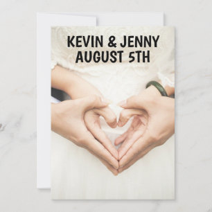 HANDS HEART WEDDING INVITATIONS