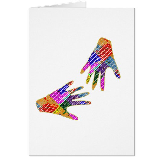 HANDS Henna Friendship HUG Card