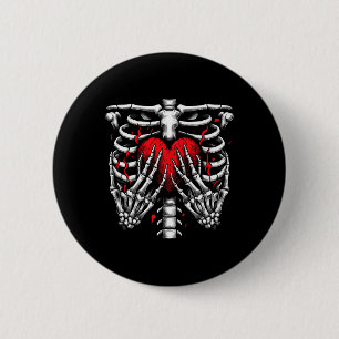 Hands Holding Heart Halloween Costume Women Girl 6 Cm Round Badge