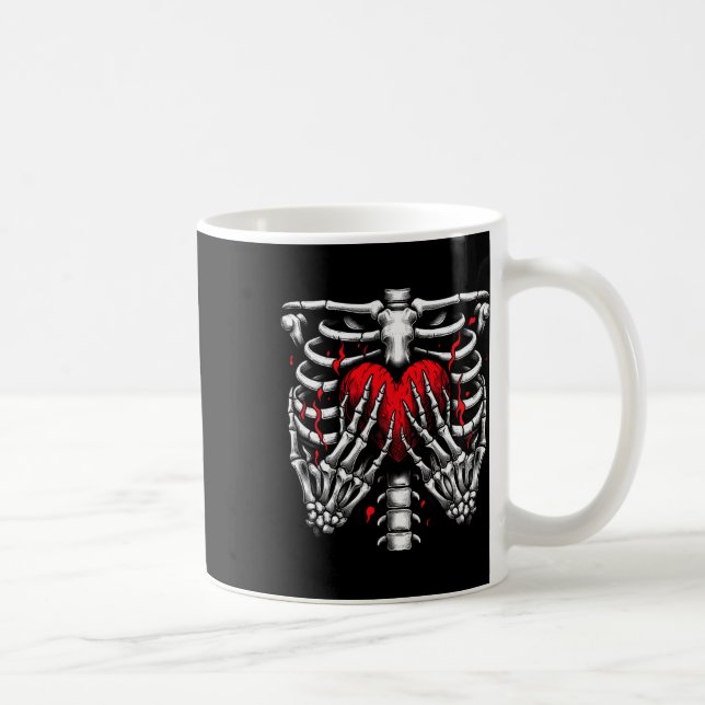 Hands Holding Heart Halloween Costume Women Girl  Coffee Mug (Right)