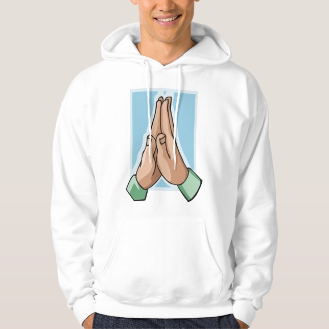 Hands In Prayer Hoodie (Front)