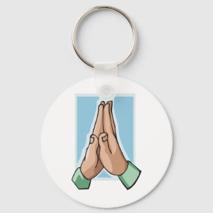 Hands In Prayer Key Ring