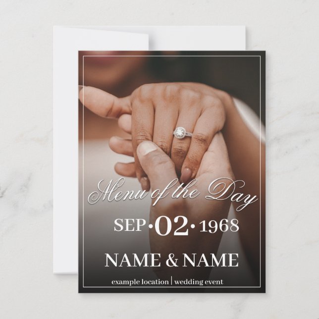 Hands of a Coloured Wedding Couple with Ring (Front)