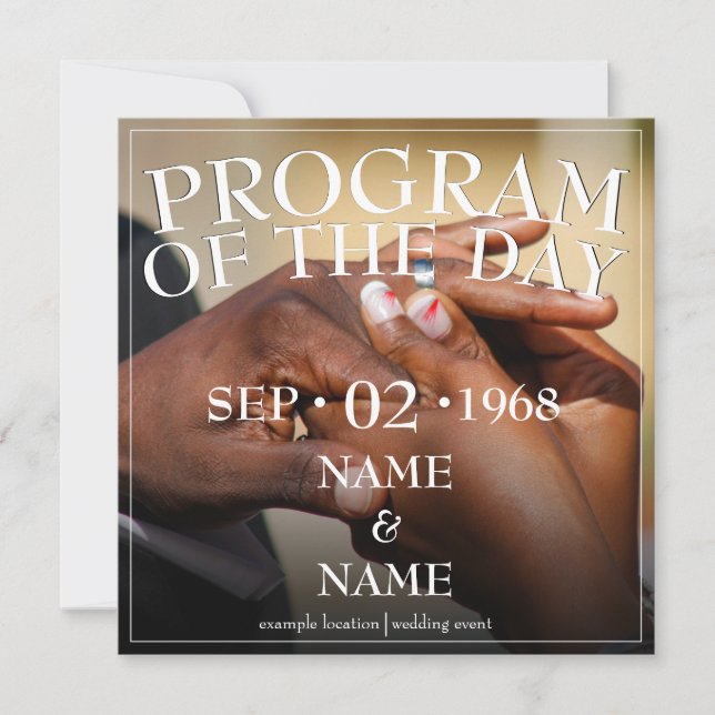 Hands of a wedding couple with ring (Front)