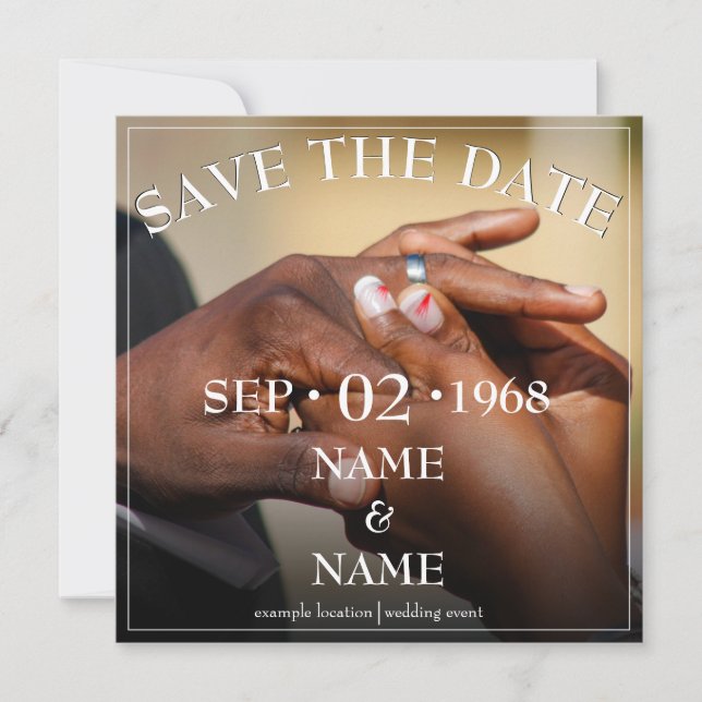 Hands of a wedding couple with ring (Front)