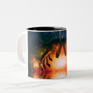 Hands of Creator Two-Tone Coffee Mug