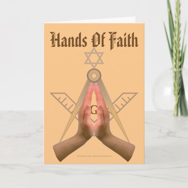 Hands of faith Jewish Holiday Card (Front)