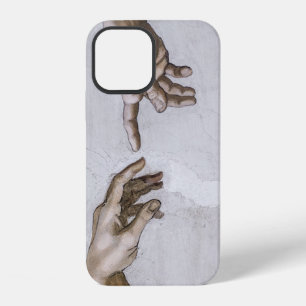 Hands of God and Adam by Michelangelo iPhone 12 Case