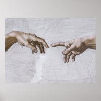 Hands of God and Adam by Michelangelo