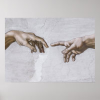 Hands of God and Adam by Michelangelo