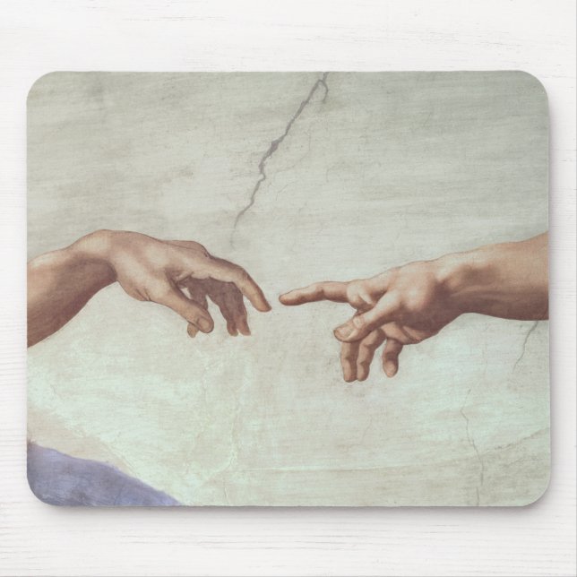Hands of God and Adam Mouse Mat (Front)