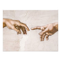Hands of God the Father and Adam by Michelangelo