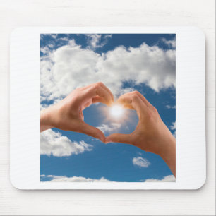 Hands of love mouse mat