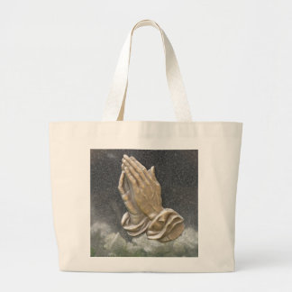 HANDS OF PRAYER LARGE TOTE BAG