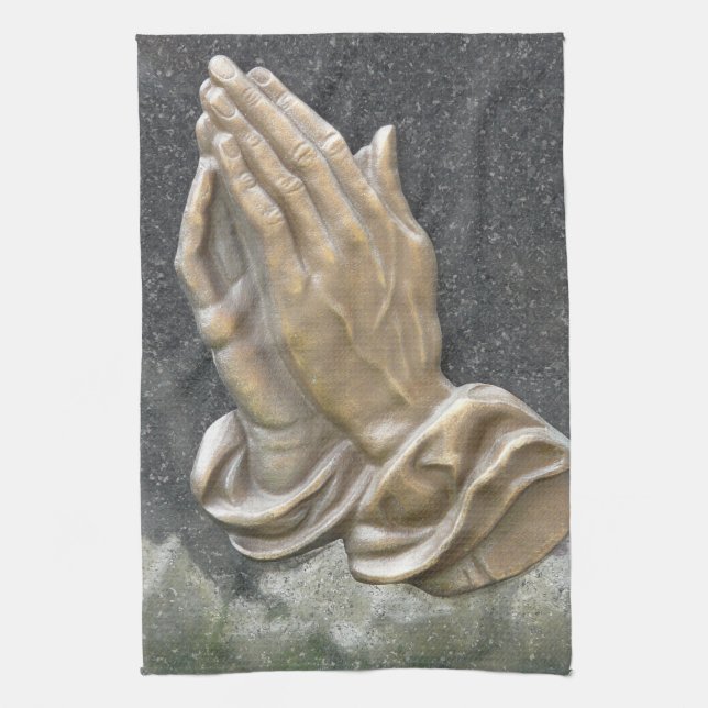 HANDS OF PRAYER TEA TOWEL (Vertical)