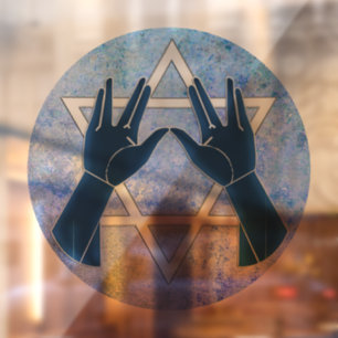 Hands of the Kohanim Window Cling
