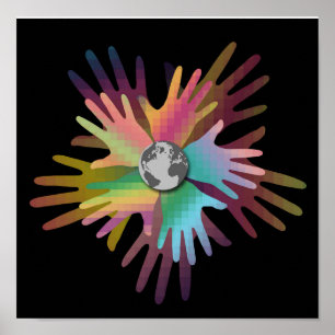 Hands of the World Poster