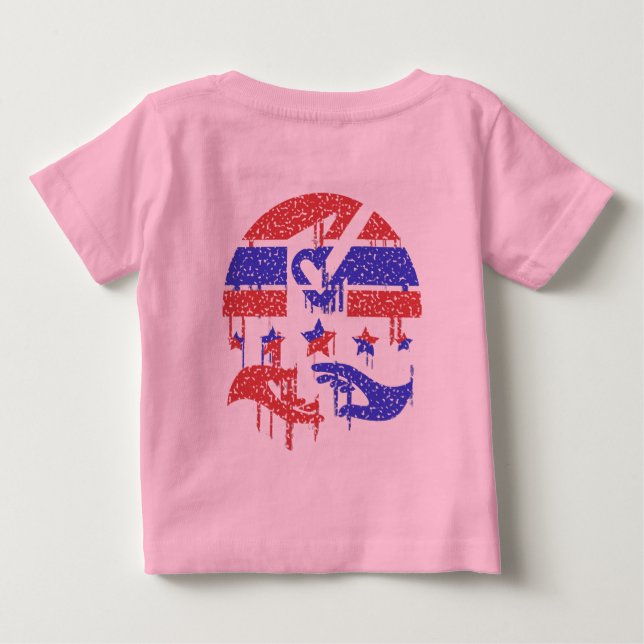 Hands of Unity Baby T-Shirt (Back)