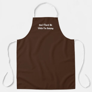 Hands Off Apron in Brown