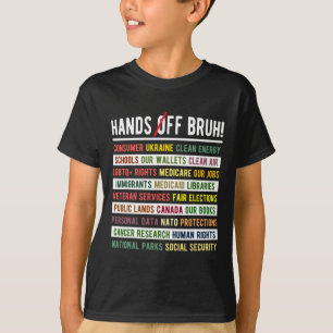 Hands Off Bruh Medicaid Medicare Social Security T T-Shirt