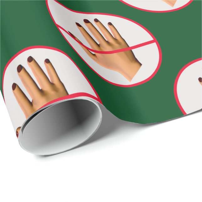 Hands Off! Don't Touch! Wrapping Paper (Roll Corner)
