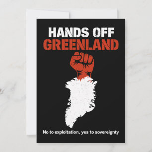 Hands Off Greenland Sovereignty Protest Design Invitation