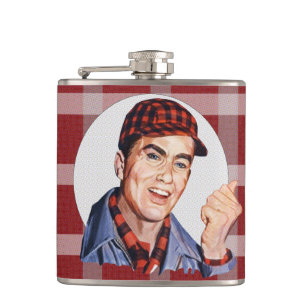 Hands off! hip flask