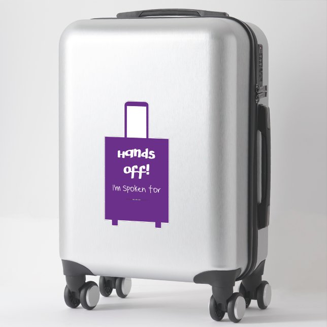 Hands Off Im Spoken For Funny Suitcase (Suitcase)