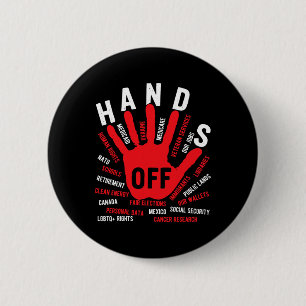 Hands Off Medicaid Medicare Social Security Trump 6 Cm Round Badge