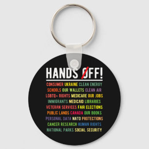 Hands Off Medicaid Medicare Social Security Trump Key Ring