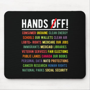 Hands Off Medicaid Medicare Social Security Trump Mouse Mat