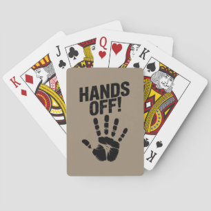 Hands Off My Country My Body Medicare Political  Playing Cards
